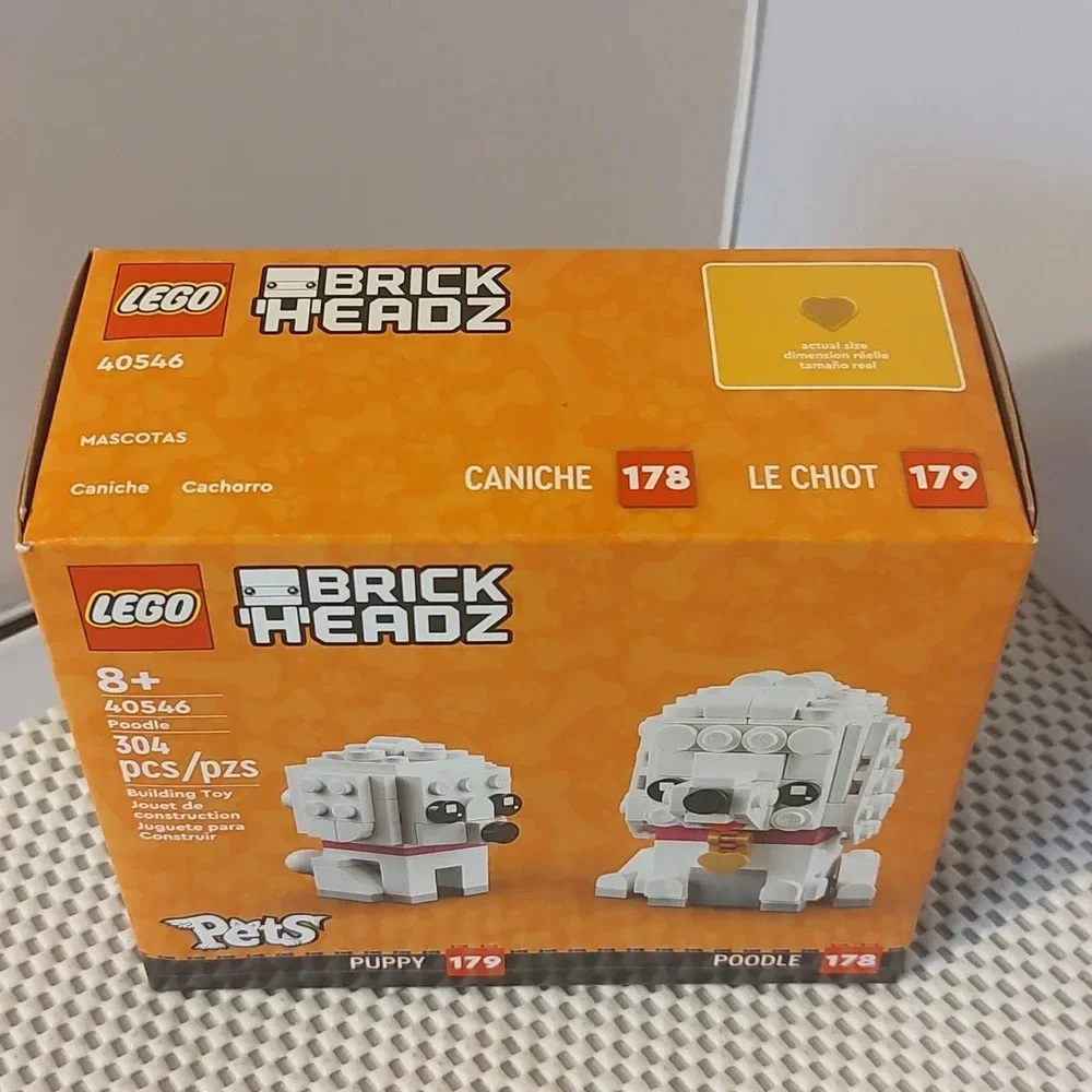 Lego Brick Headz Pets 40546 Poodle & Puppy NWT Building Toy Set